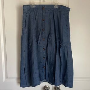 Torrid Chambray Midi Skirt